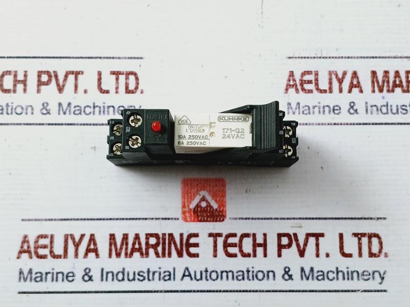 Kuhnke 171-g2 Relay With Socket Ifr-2L-24Vac