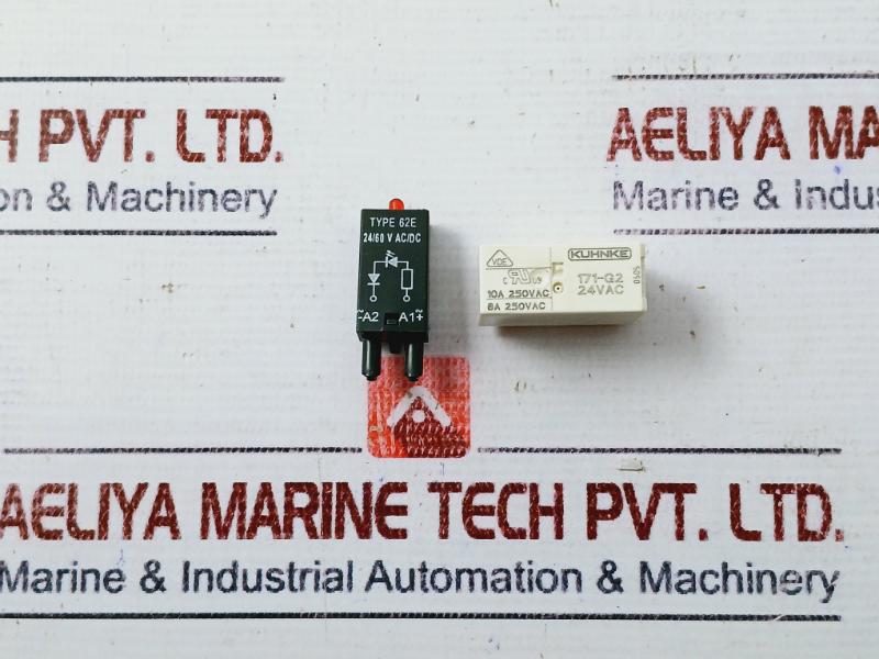 Kuhnke 171-g2 Relay With Socket Ifr-2L-24Vac