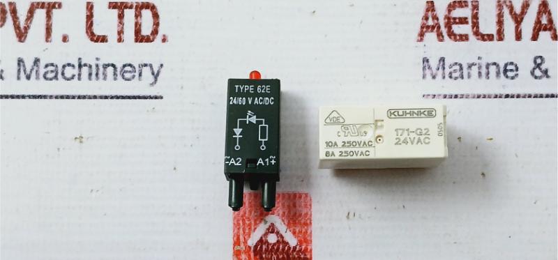 Kuhnke 171-g2 Relay With Socket Ifr-2L-24Vac