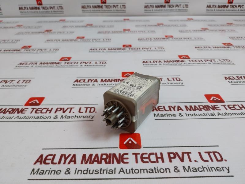 Kuhnke Uf3-230vac 1l Relay With Socket 10a 250vac 8.3a 230vac Ac1 Pilot Duty