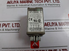 Kuhnke Uf3-230vac 1l Relay With Socket 10a 250vac 8.3a 230vac Ac1 Pilot Duty
