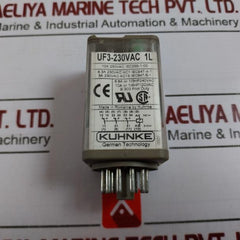 Kuhnke Uf3-230vac 1l Relay With Socket 10a 250vac 8.3a 230vac Ac1 Pilot Duty