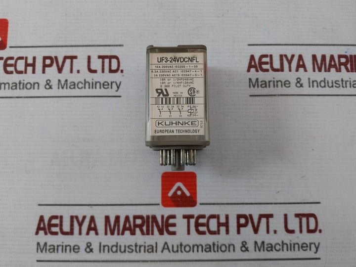 Kuhnke Uf3-24Vdcnfl Dcn Universal Relay 10A 250Vac Iec255-1-00 10A Or 1/2Hp