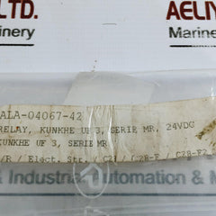 Kuhnke UF3 24VDC Universal Relay Z396 ALA-04067-42