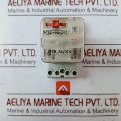 Kuhnke Uf3B-24Vdcn Power Relay With Base 6A 10A Iec 255-1-00 1500Va