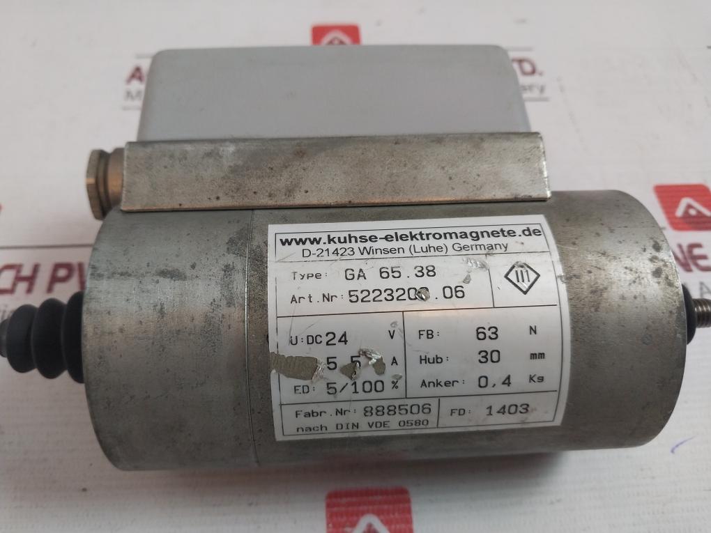 Kuhse Ga 65.38 Locking Solenoid And Stabling Magnet 5223200.06 888506