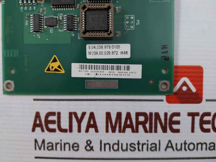 Kuka 00-128-456 Interface Pcb Card 5.04.058.979/0100 Rev: 02 94V0 V1.00