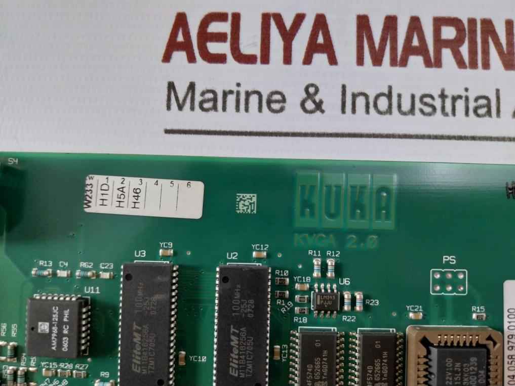 Kuka 00-128-456 Interface Pcb Card 5.04.058.979/0100 Rev: 02 94V0 V1.00