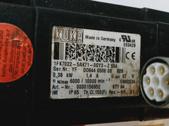 Kuka 1Fk7022-5Ak71-0Sy3-z S54 Servomotor 0000156952 6000/10000 Min-1 En60034