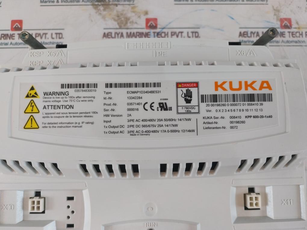 Kuka Ecmap1D3404Be531 Servo Drive 00198260