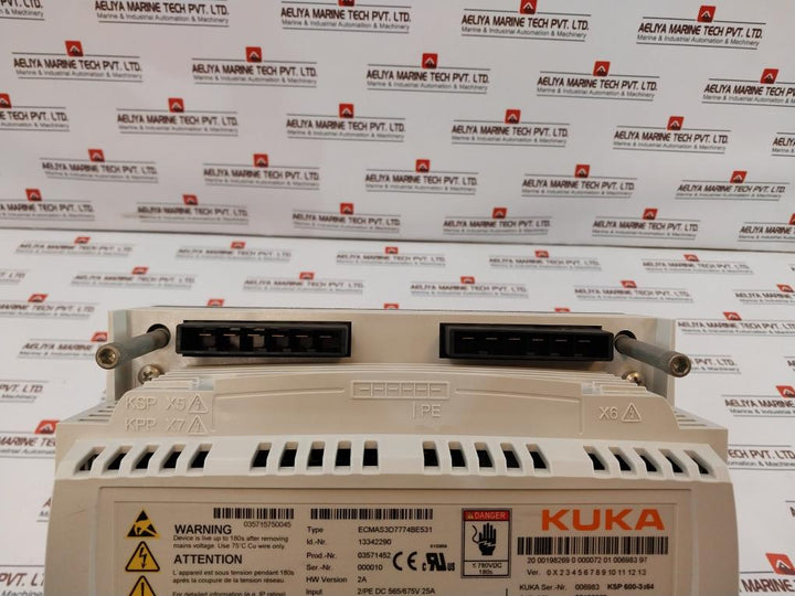 Kuka Ksp 600-3X64 Servo Drive Ecmas3D7774Be531, Dc 565/675V 25A