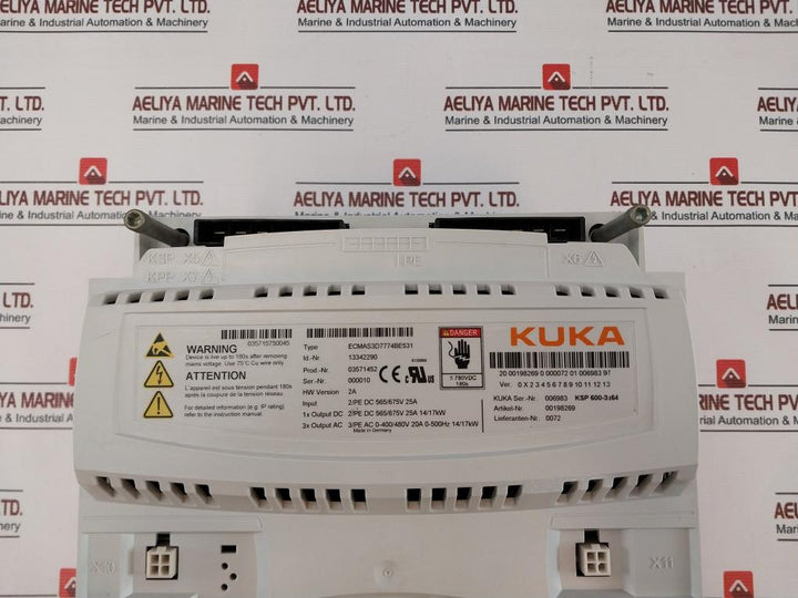 Kuka Ksp 600-3X64 Servo Drive Ecmas3D7774Be531, Dc 565/675V 25A
