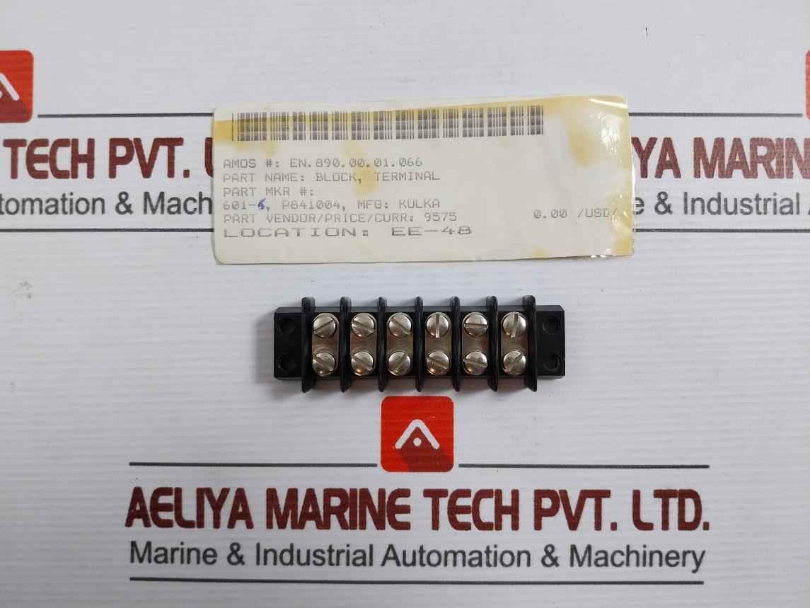 Kulka 601-6 Barrier Terminal Block