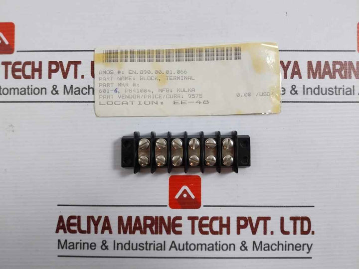 Kulka 601-6 Barrier Terminal Block