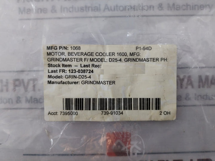 Kulthorn Electric Kjb2m4004 Air Over Motor D25-4 115v 60hz