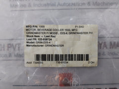 Kulthorn Electric Kjb2m4004 Air Over Motor D25-4 115v 60hz
