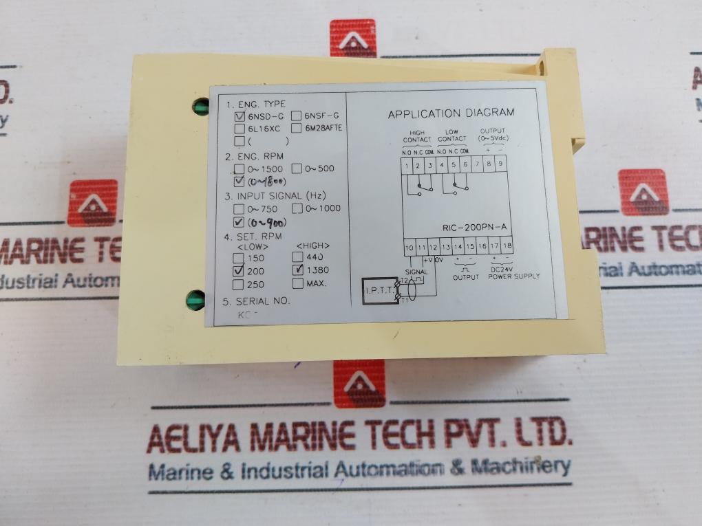Kumoh RIC-200PN-A R.P.M Comparator 24VDC
