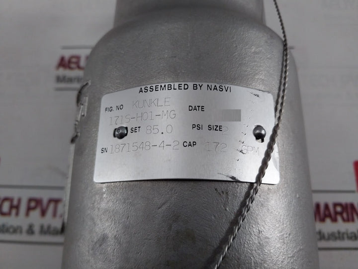 Kunkle 171S-h01-mg Pressure Relief Valve 85 Psig 2