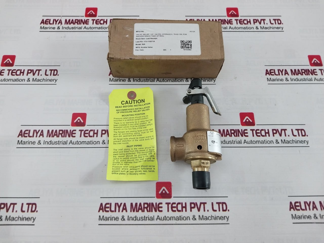 Kunkle 6010Dcm01Akm Safety Relief Valve 150Psig A012A B283 C485