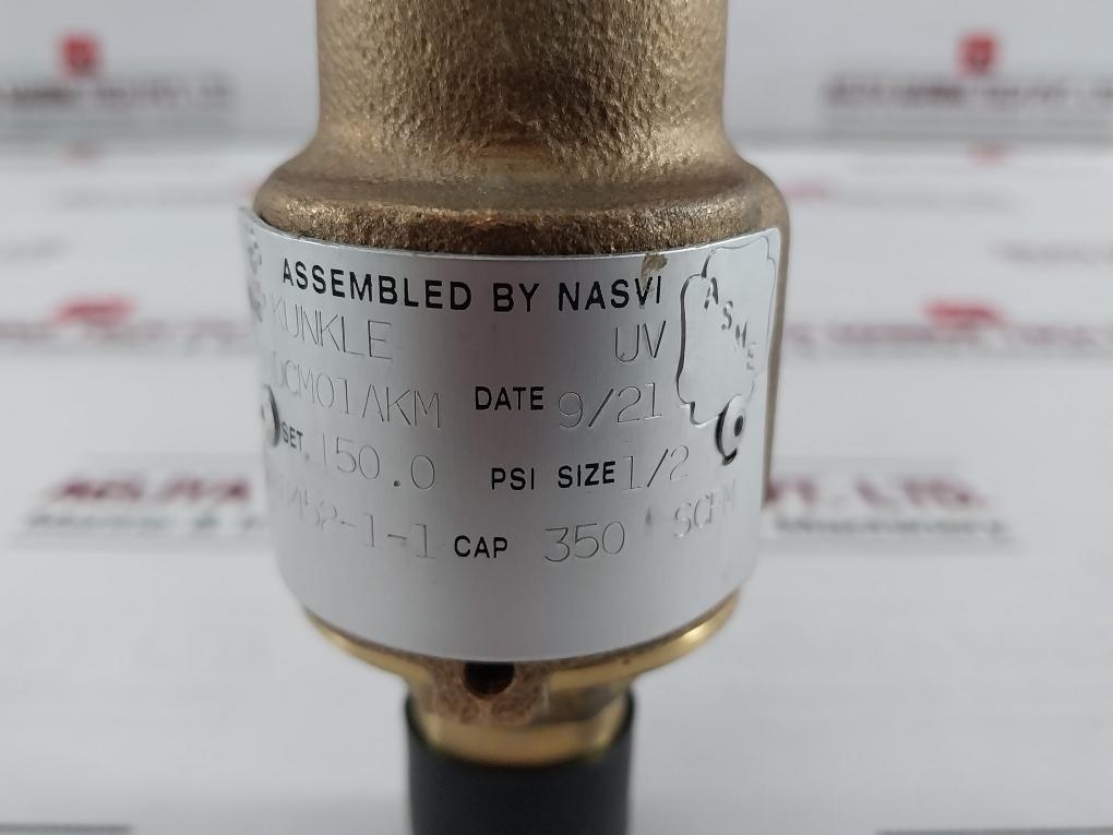 Kunkle 6010Dcm01Akm Safety Relief Valve 150Psig A012A B283 C485