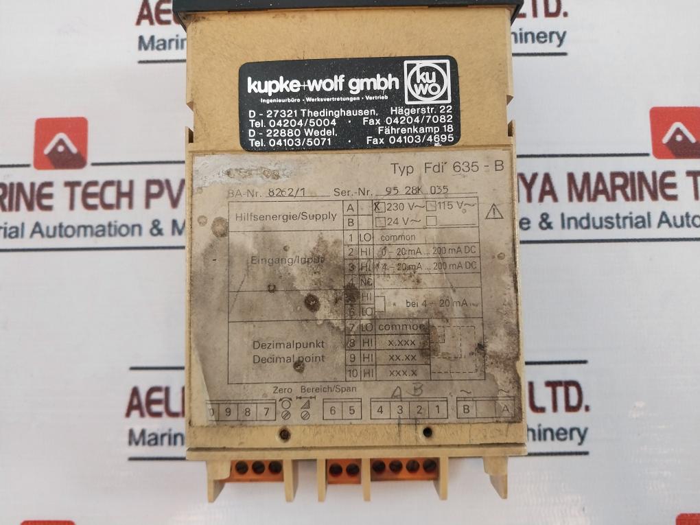 Kupke+Wolf FDI 635-B Controller 230V~