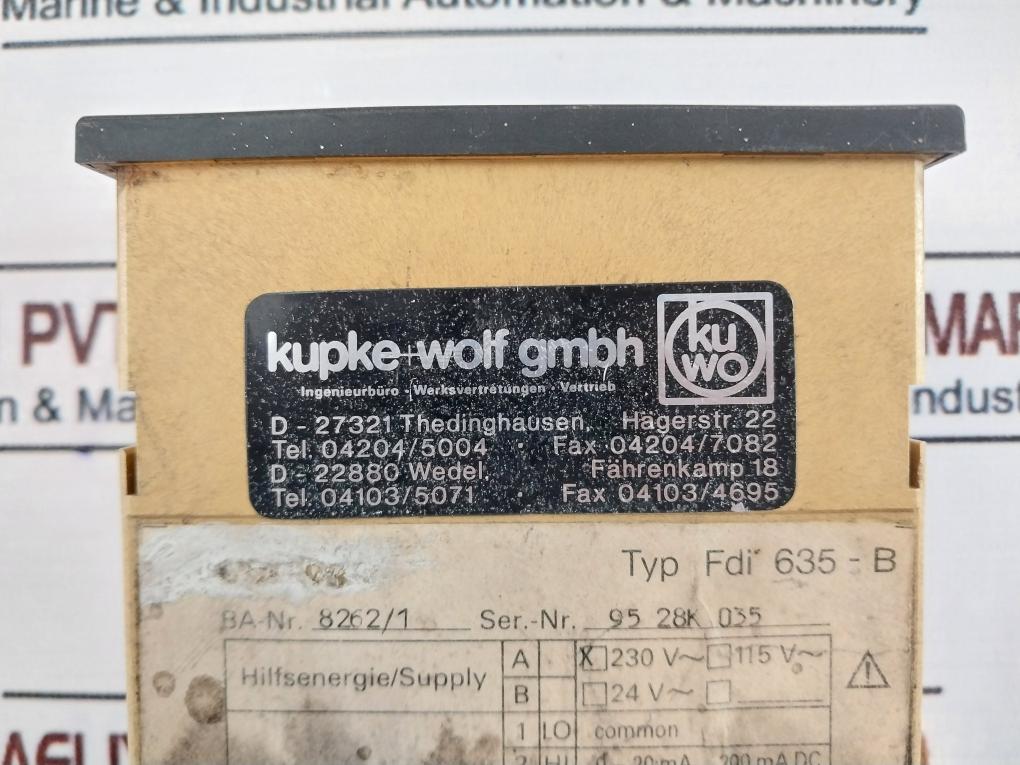 Kupke+Wolf FDI 635-B Controller 230V~