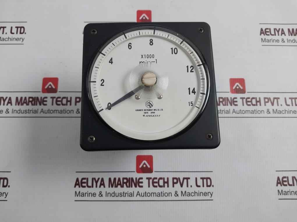 Kuramoto Instrument 0-15 Min-1 Rpm Meter
