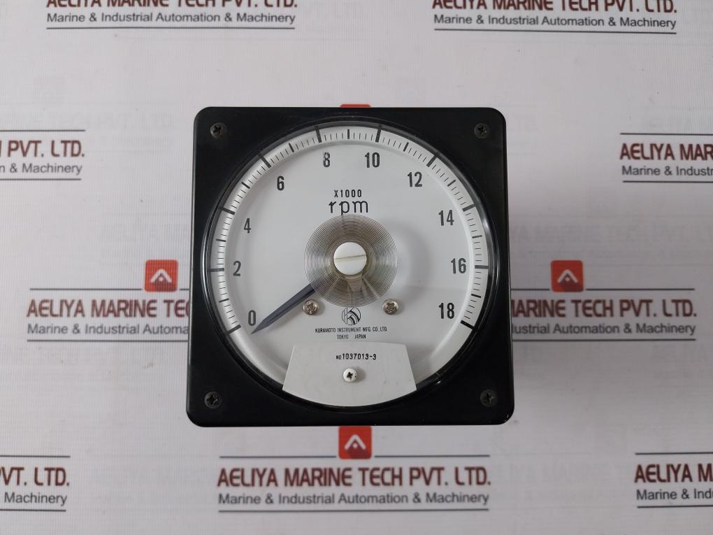 Kuramoto Instrument 0-18Rpm Meter X1000 Dc24V