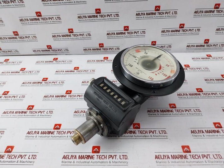 Kuramoto Instrument 942532 Tachometer 1:1.565 150-0-150 Rpm