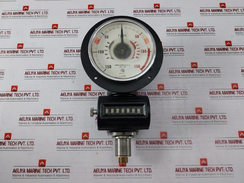 Kuramoto Instrument 942532 Tachometer 1:1.565 150-0-150 Rpm