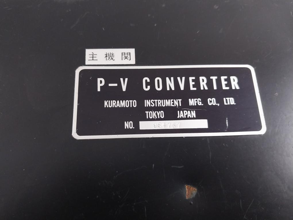 Kuramoto Instrument 984757 P-v Converter