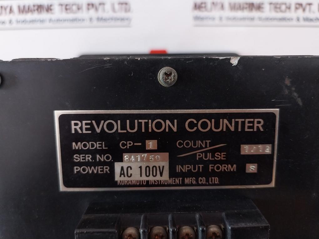 Kuramoto Instrument Cp-1 Revolution Counter Ac100V