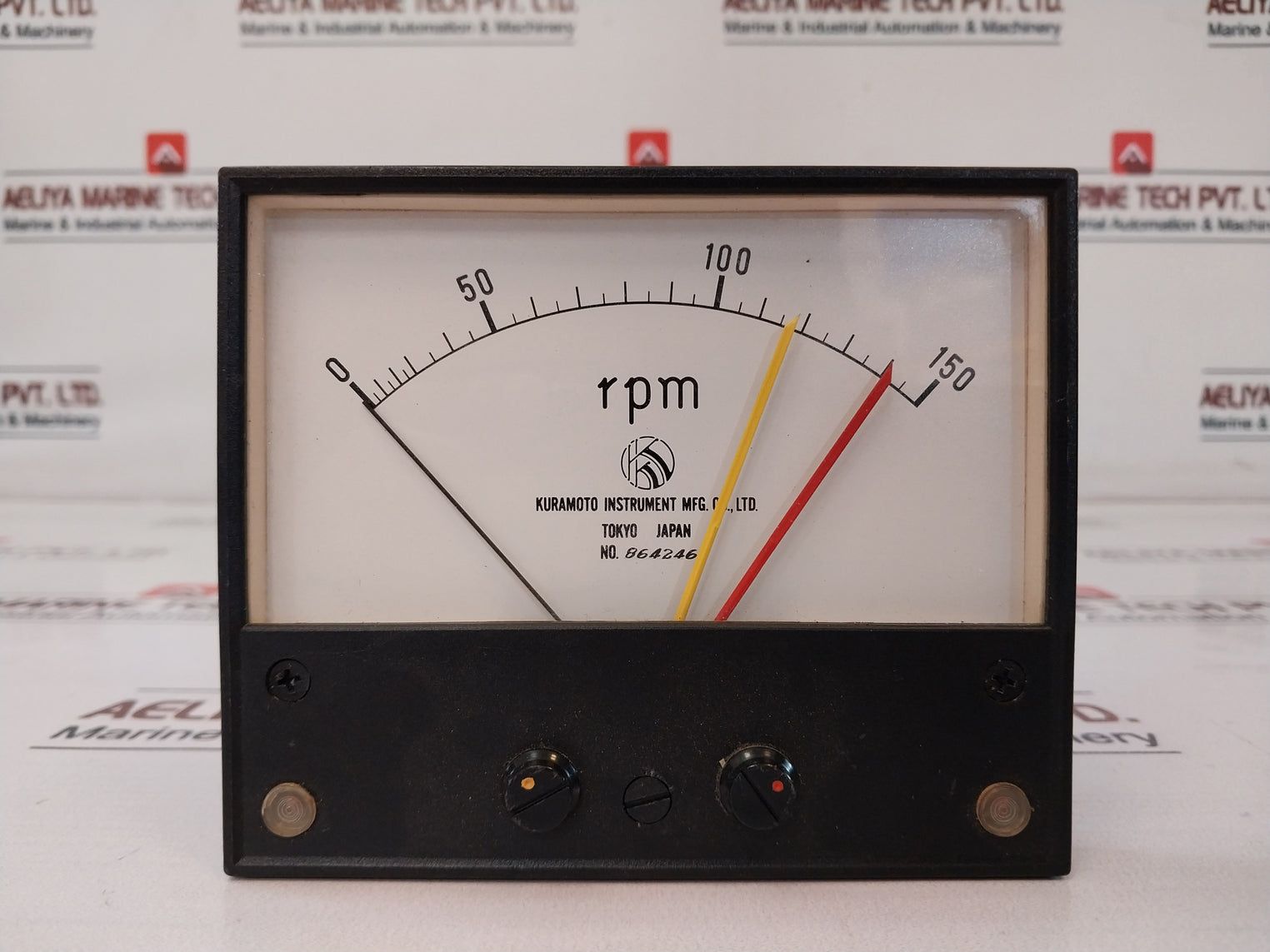 Kuramoto Instrument Rlm-120 0-150 Rpm Meter Relay Dc24V 10 Fs 1Ma