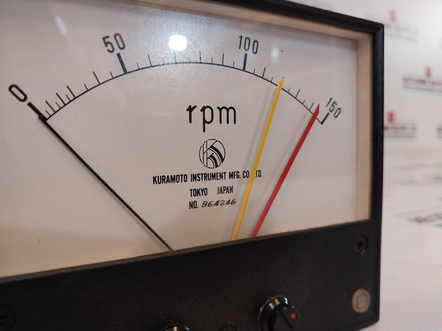 Kuramoto Instrument Rlm-120 0-150 Rpm Meter Relay Dc24V 10 Fs 1Ma