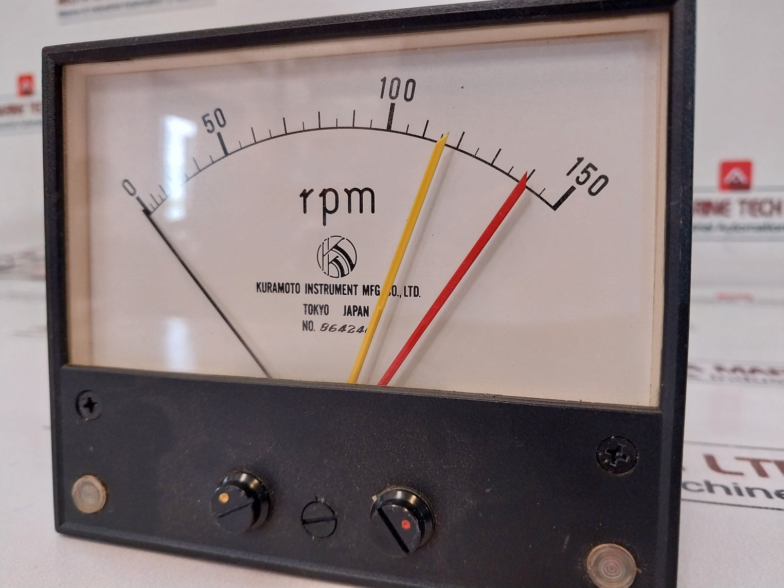 Kuramoto Instrument Rlm-120 0-150 Rpm Meter Relay Dc24V 10 Fs 1Ma