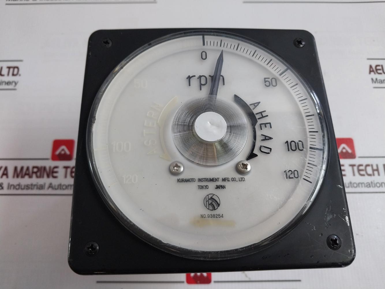 Kuramoto Instrument Rpm Meter 120-0-120 Rpm Ac 100V