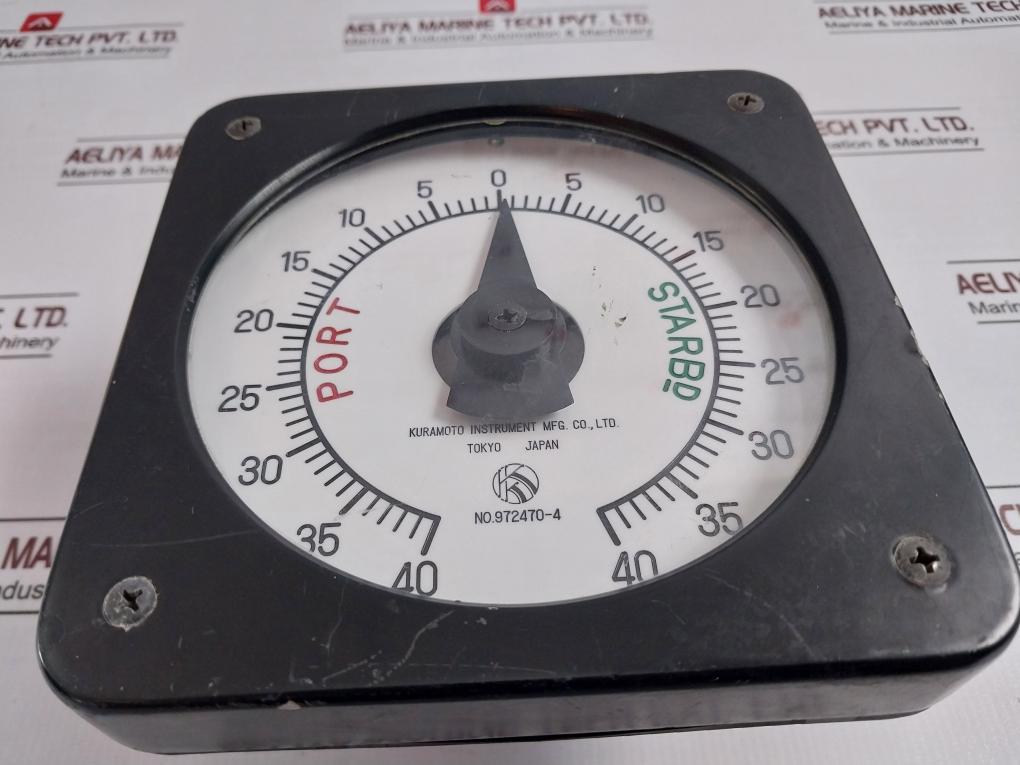 Kuramoto Port -40-0-40 Starbd Electric Rudder Angle Indicator Ac220V N4901