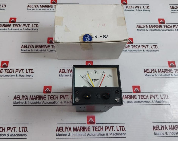 Kuwano Rlr-80s RPM Meter 0-800 Rpm 10v