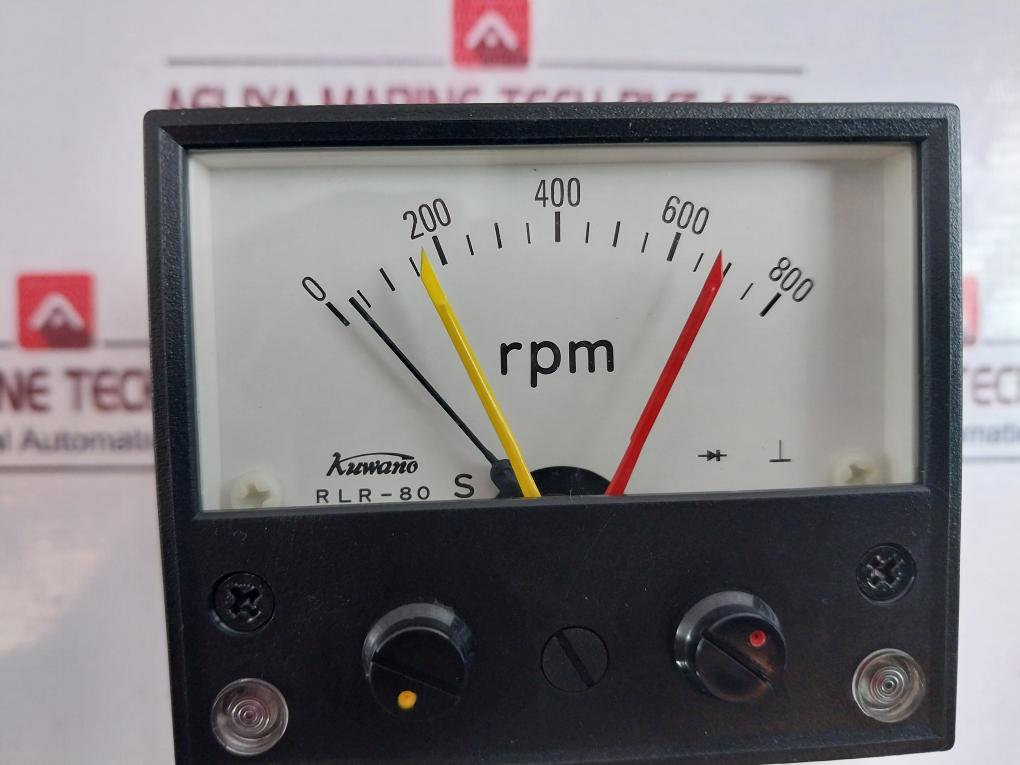Kuwano Rlr-80s RPM Meter 0-800 Rpm 10v