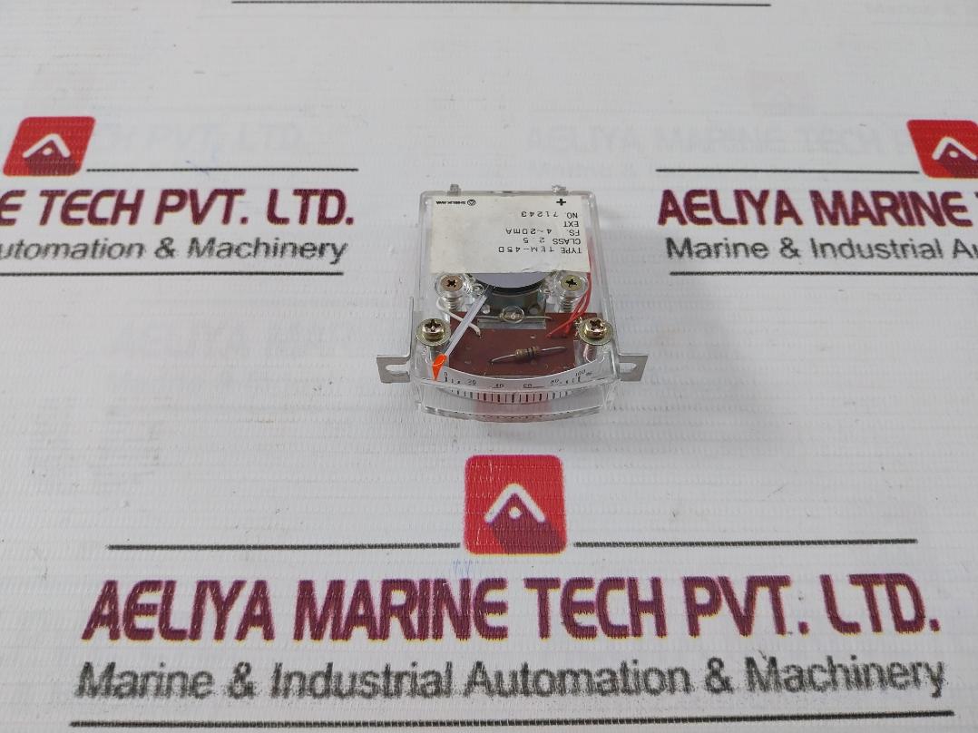 Kuwano Tem-45D Current Meter Edge Wise Ampere 4~20Ma 0-100%