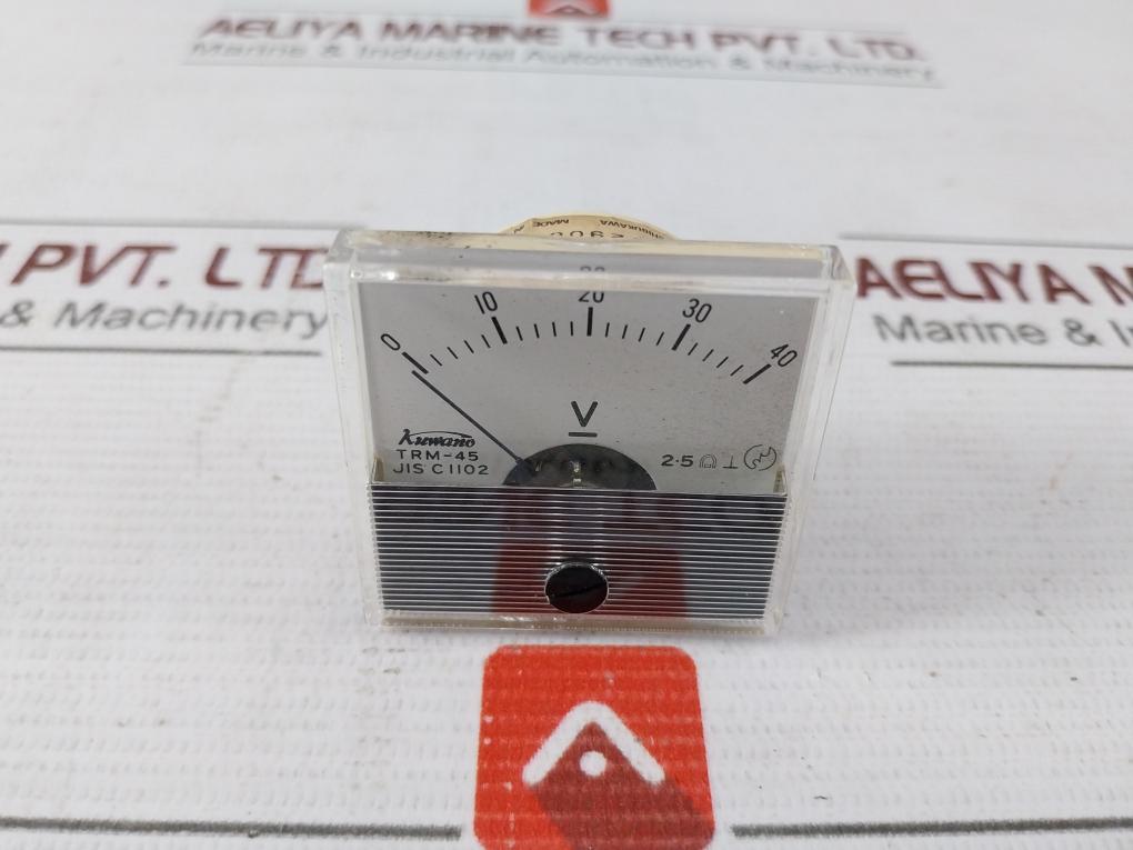 Kuwano Trm-45 Analog Panel Meter Jis C 1102 0-40V 52908
