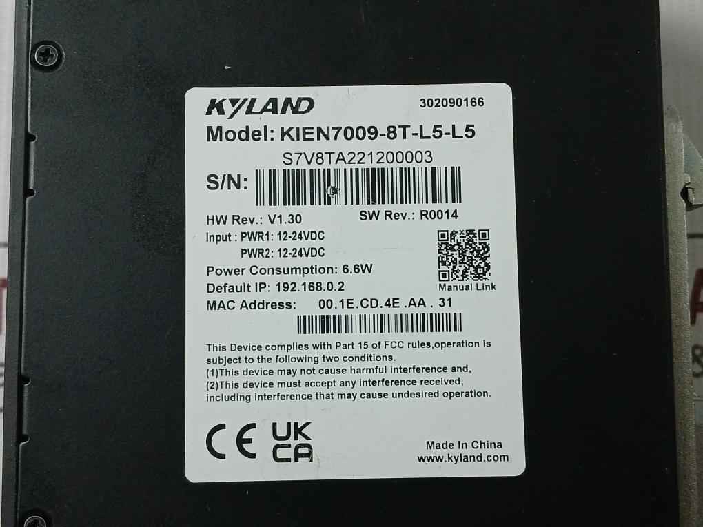 Kyland Kien7009-8T-l5-l5 Din-rail Switch 12-24Vdc-6.6W
