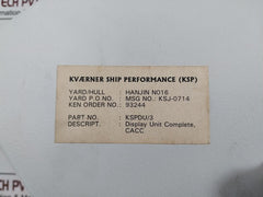 Kyma Kdu-100 Performance Monitoring Display Unit 93244