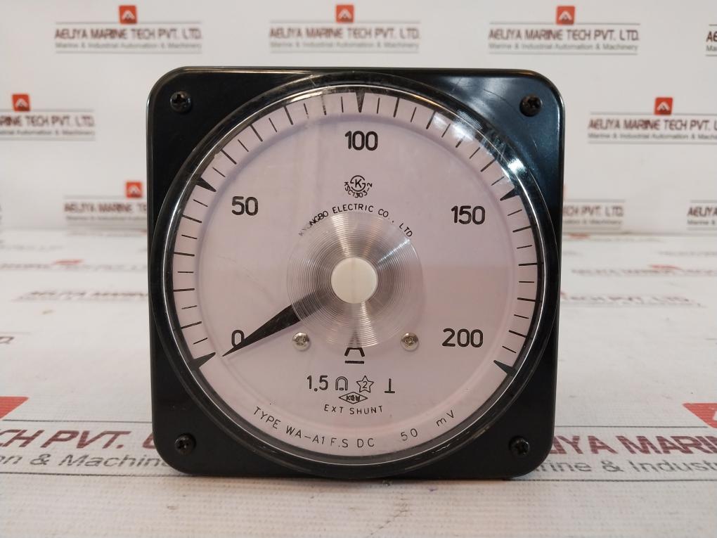 Kyongbo Wa-a1 Analog Ammeter Dc 50 Mv 0- 200A Ksc1303-2