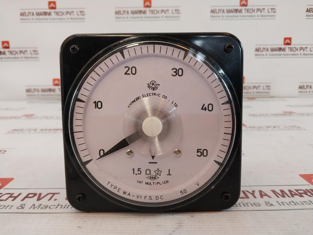 Kyongbo Wa-v1 Analog Panel Voltmeter Ksc1303-2 Dc 50V 0-50V