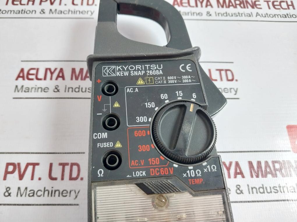 Kyoritsu Kew Snap 2608A Analog Ac Clamp Meter 6A To 300A