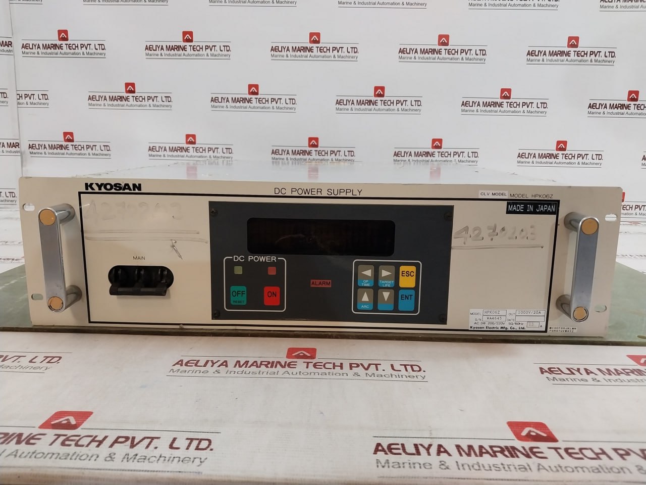 Kyosan Electric Hpk06Z Dc Power Supply 1000V/20A 220V Ac 50/60Hz