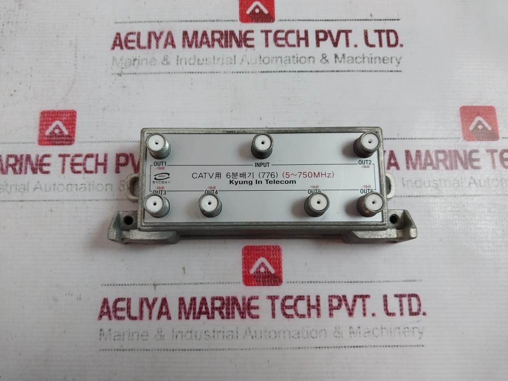 Kyung In Telecom 776 6-distributor Video Splitter 5~750Mhz