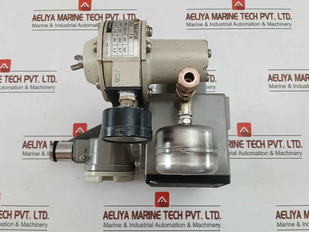 Kz03-1A Yamatake-honeywell Part No: Kux113-xw11Ax-7 I/P Converter W/ Air Regulator