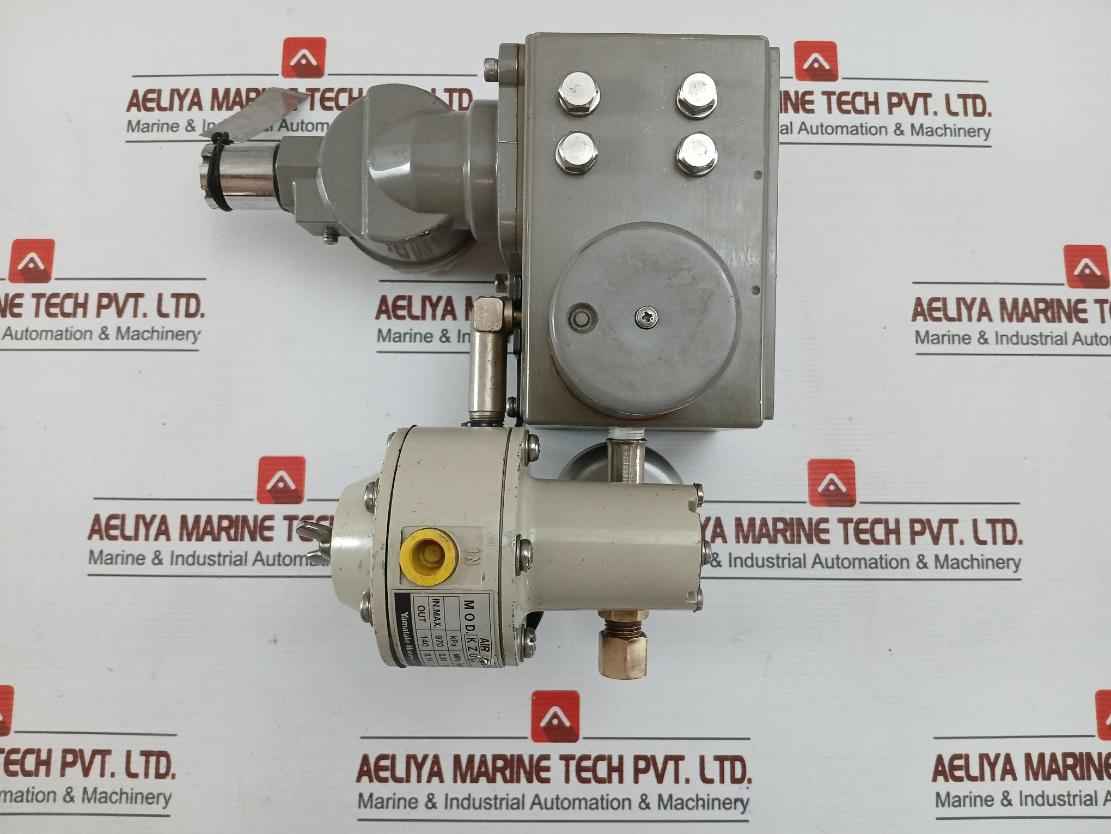 Kz03-1A Yamatake-honeywell Part No: Kux113-xw11Ax-7 I/P Converter W/ Air Regulator